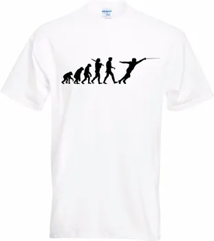 Új Felsők Nyomtatott Betűk Férfi T-Shirt Férfi Póló 100% Pamut Pólók Nyomtatása Alakulása Vívás Játékos Őr Vívó Kerítés