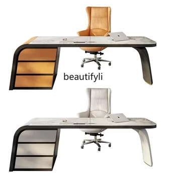 Modern kõtábla Asztal Egyszerű, Világos Luxus Főnök Íróasztal Íróasztal Home Designer Magas Értelemben Tanulmány Számítógép Asztal