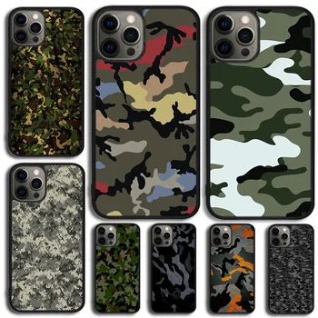 Camouflage Pattern hadsereg Telefon tok Samsung Galaxy S10 S22 S7 szélén S8 S9 Megjegyzés 10 20 Lite S20 Plusz S21 Ultra hátlap