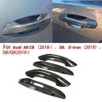 Az Audi A6C8 S6 RS6Q6 e-tron/Q8 RSQ8 száraz szén-rost külső ajtókilincs a 2018-2022