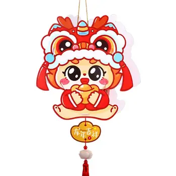 Lámpa Dekoráció, Kézzel készített Hagyományos Kínai Sárkány Lámpások, szilveszteri Dekoráció Izzó Hordozható Ünnepi Tavaszi Fesztivál