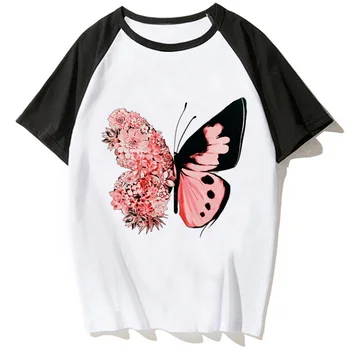 Pillangó pólók női vicces harajuku streetwear póló lány manga harajuku ruhák