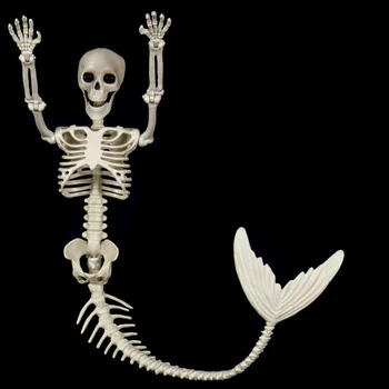 Ijesztő Csontváz Hableány Csont hasznát vehetjük Ízületek számára, Halloween-Kellékek, Dekoráció,Kerti Jelenet, Party kellék,Csokit vagy Csalunk Dekorok