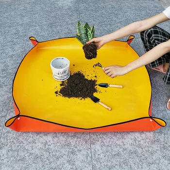 Háztartási Megvastagodott Vízálló Talaj Csere Pad PE Multi-size Kertészeti Művelet Szőnyeg Műtrágya Keverő Eszköz