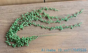 1 DB Mesterséges Műanyag Zöld Növény Gyöngy Chlorophytum Haza Esküvői Dekoráció Ajándék F43