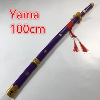 100cm Anime Cosplay Yama Kard, Fegyver Fegyveres Katana Espada Fa Ninja Kés Szamuráj Kard Kellék Játékok Tiniknek
