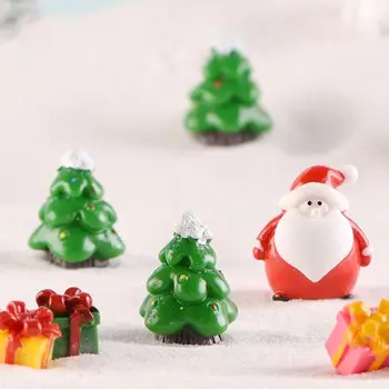Karácsonyi Mini Micro Táj Mikulás Tündér Kert Babaház Dekoráció Havas Jelenetről Díszdobozban