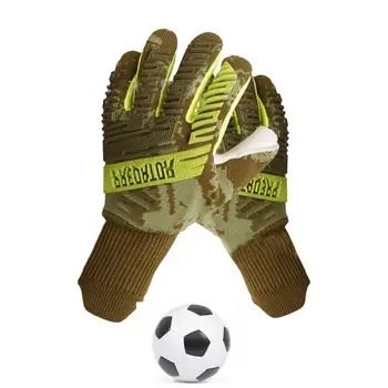Kapus Kesztyű Csúszásgátló Latex Futball Kesztyűk Ujj Támogatja A Gyerekek, Fiatalok Kapus Mező Játékos Kapus Kesztyű