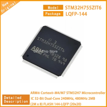 1~5db Új STM32H755ZIT6 STM32H755 MCU STM32H7 Mikrokontroller IC 32 Bites, kétmagos 240MHz, 480MHz 2MB (2M x 8) LQFP -144