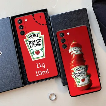 Heinz Paradicsom Ketchup Telefon tok Samsung Galaxy S22 23 21 S20 FE Ultra S10 S9 S8 Plusz S10e Megjegyzés 20Ultra 10Plus Borító
