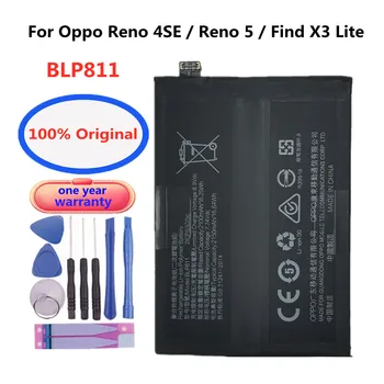 Magas Minőségű 4300mAh BLP811 Akkumulátor Oppo find X3 Lite CPH2145 / Reno4 SE PEAT00 PEAM00 / Reno5 5G PEGM00 PEGT00 mobiltelefon