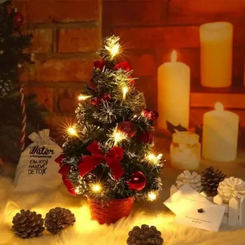 20 cm 30 cm 40 cm Mini karácsonyfa Fesztivál, Dekoráció Asztal Fenyő karácsonyfa, Karácsonyi Dekoráció, szilveszteri Buli Ajándék