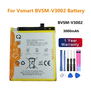Magas Minőségű 3000mAh BVSM V3002 Csere Akkumulátor VSMART BVSM-V3002 BVSMV3002 Telefon Akkumulátorok Volta Raktáron + Eszközök