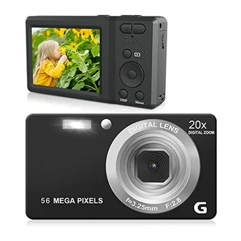 4K HD Digitális Kamera a Fotózás, Videó Autofókusz Anti-Shake 56MP Kompakt Vlogging Kamera, 3 Inch, Önkioldó, Videó Kamera
