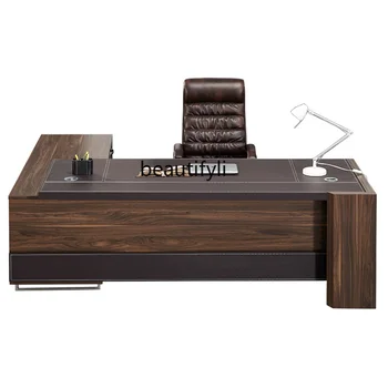 Irodai Bútorok Főnök Íróasztal Íróasztal Egyszerű, Modern Asztal Kreatív Igazgató Asztalán Elnök Asztal, Szék