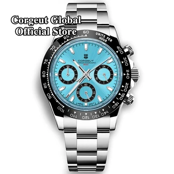 Corgeut Férfi Karóra Sport 24 órán Többfunkciós Órák legnépszerűbb Márka a Luxus teljes chronograph Quartz Óra Férfiak Relogio Masculino