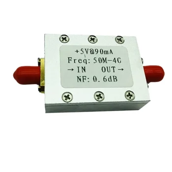 ÚJ RF Erősítő Alacsony zajszintű Erősítő Rádió Modul LNA 50M-4GHz NF=0.6 dB RF FM HF VHF / UHF Rádió -110dBm