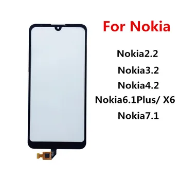 Külső Képernyő A Nokia 2.2 3.2 4.2 6.1 7.1 Plusz Digitalizáló Érzékelő Előtt Touch Panel, LCD Kijelző Üveg Fedelét Javítás Cserélje ki az Alkatrészeket