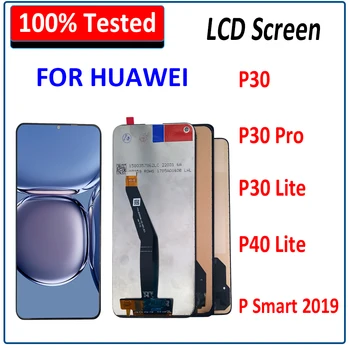100% - ban Tesztelt LCD Képernyő A Huawei P30 Pro / P30 P40 Lite / O Okos 2019 Lcd Kijelző érintőképernyő Digitalizáló Szerelvény Csere