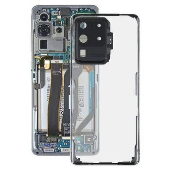 Samsung Galaxy S20 Ultra SM-G988 G988U G988U1 SM-G9880 SM-G988B/DS G988N G988B G988W Üveg Átlátszó Akkumulátor hátlap