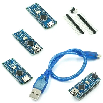 A Nano Mini / C-Típusú / Micro USB-A Bootloader Kompatibilis Piros Vezérlő Arduino CH340 USB Driver 16Mhz ATMEGA328P