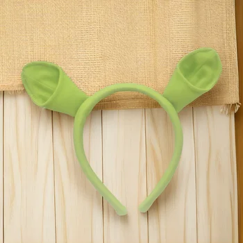 Zöld Fül Fejpánt a Felnőtt Zöld Szörny Orejas Shrek Jelmez Kiegészítők Fél Hairband a Szerepjátékokat Álruhában