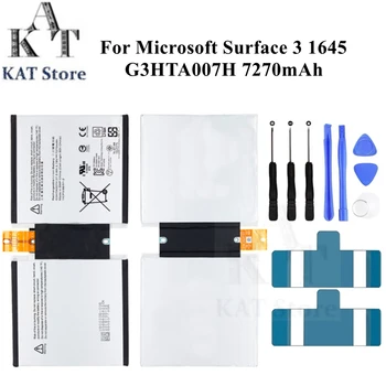 G3HTA007H G3HTA003H G3HTA004H 7270mAh Tabletta Akkumulátor Microsoft Surface 3 RT3 1645 Batteria alkatrész Csere