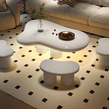 A Modern Skandináv Asztalkák Luxus Kanapé Fehér Design Dohányzóasztal Minimalista Szoba Táblázat Basse De Szalon Otthon Bútor Dekoráció