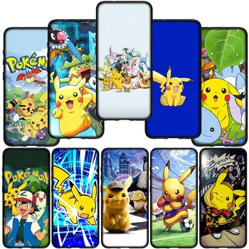 Pokemon Pikachu Fedél Telefon Tok Huawei Nova 3i 3 5t 2i 2 4 7 SE Haver 10 20 P20 P30 Pro P10 Lite Puha tok