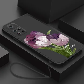 Virág Esetben a Xiaomi Poco X5 Pro 5G az Esetben a Xiaomi Poco Kis X5 X4 X3 M4 M3 Pro X3 NFC F3 X3 GT Esetben Szilikon Borító Érdekesség
