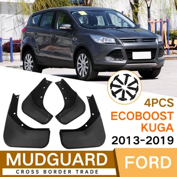 MudFlaps A FORD EcoBoost Kuga 2013-2019 (4db) autó Splash Őrök Sárvédő Készlet Alkatrészek Első Hátsó MudFlaps Autóipari Tartozékok