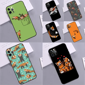 Vörös Panda Aranyos Érdekesség iPhone 14 15 Pro Max 12 13 Mini 11 Pro Max XS X XR SE 2020 2022 7 8 15 Plusz Esetben