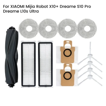A XIAOMI Mijia Robot X10+ / Dreame S10 Pro / Dreame L10S Ultra Porszívó Alkatrész Fő Oldalsó Kefe Hepa Szűrő Mop