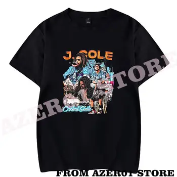 J. J. Cole Kód Merch póló Nyomtatás Nyáron a Férfiak/Nők Streetwear Tshirt Ing, Rövid Ujjú, Új Logo Tee TÚRA